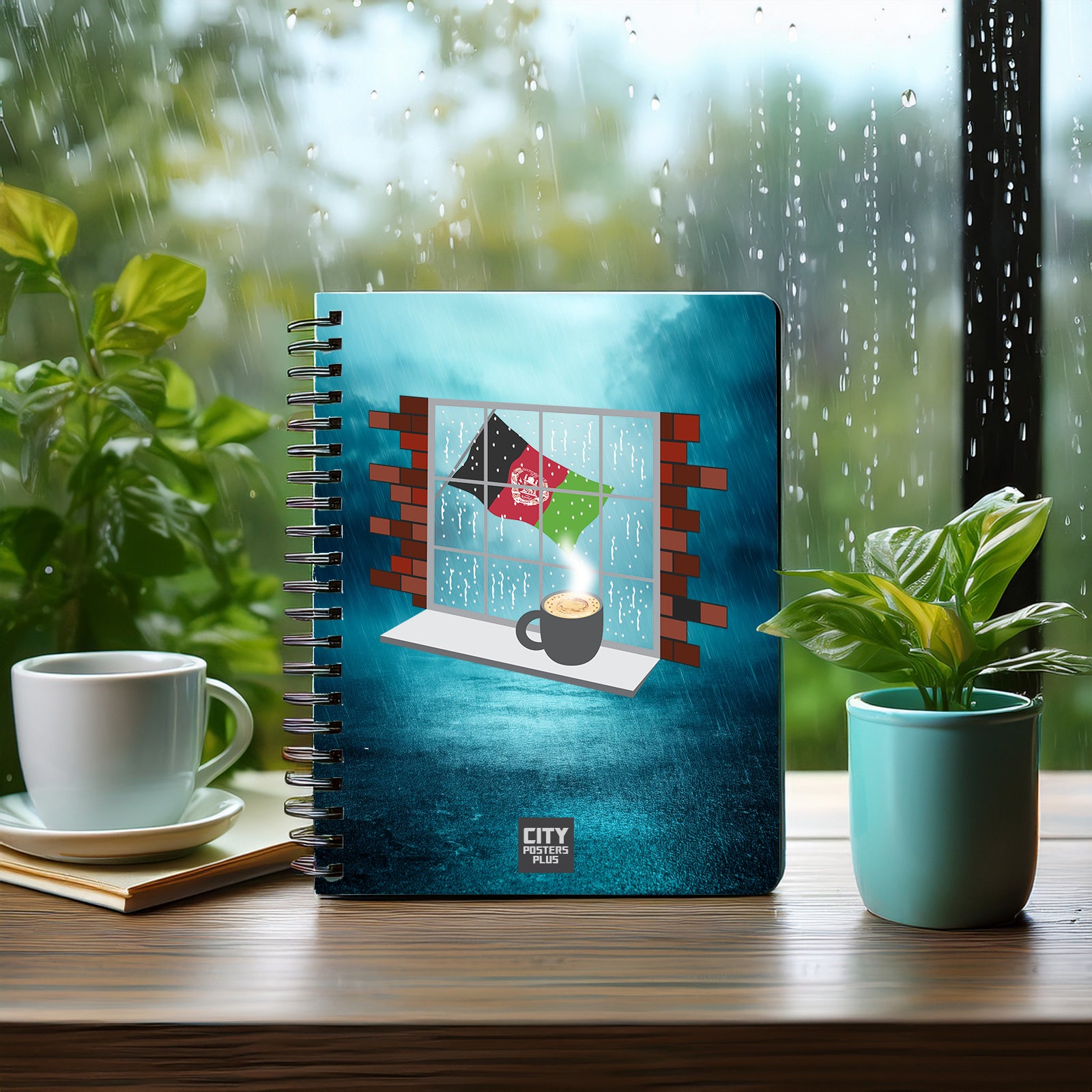 Afghanistan  Coffee Rain Notebook