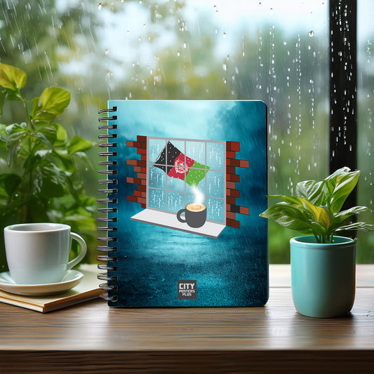 Afghanistan  Coffee Rain Notebook