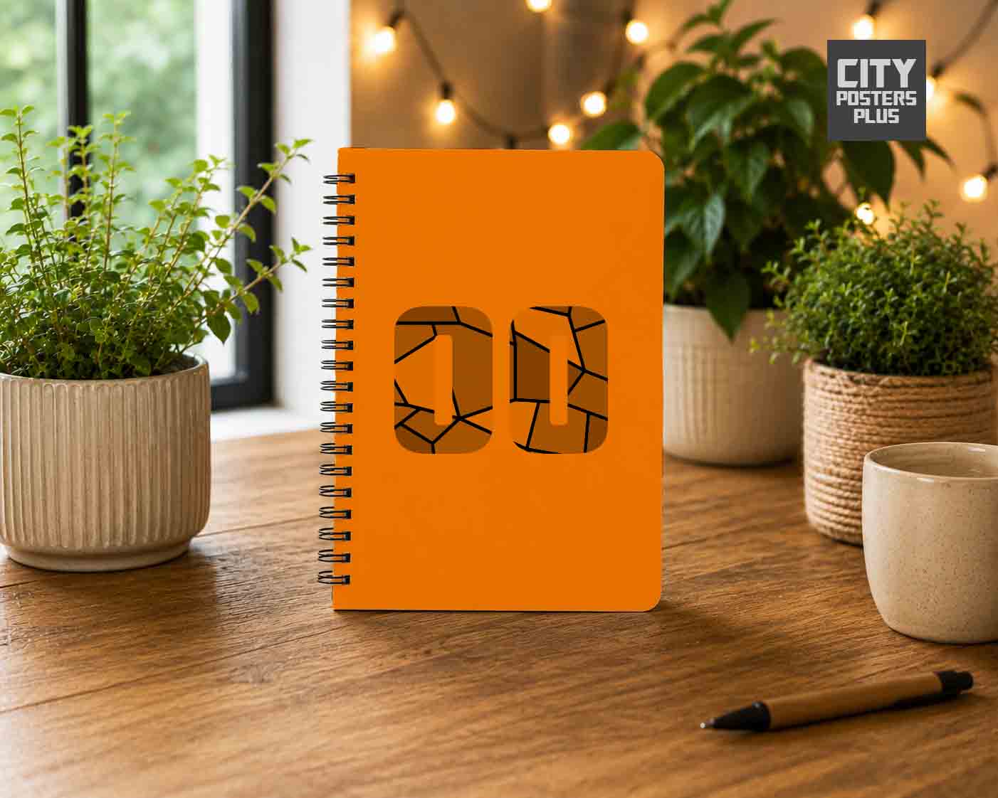 Notebook Plus One 00 Number Spiral Notebook (Orange)