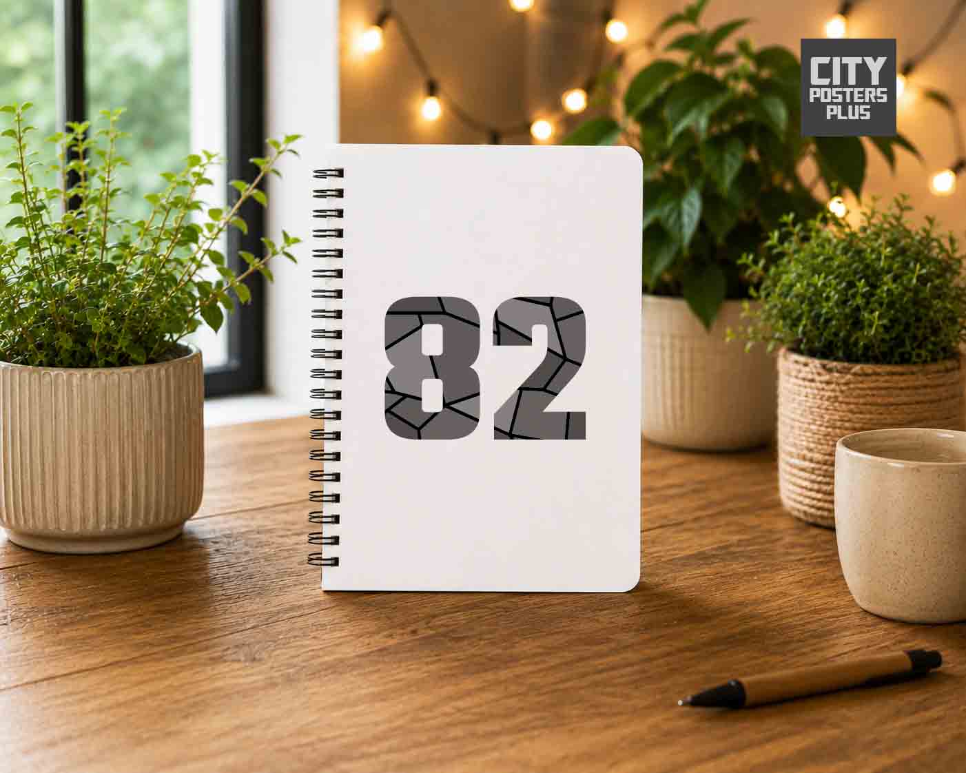 Notebook Plus One 82 Number Spiral Notebook (White)