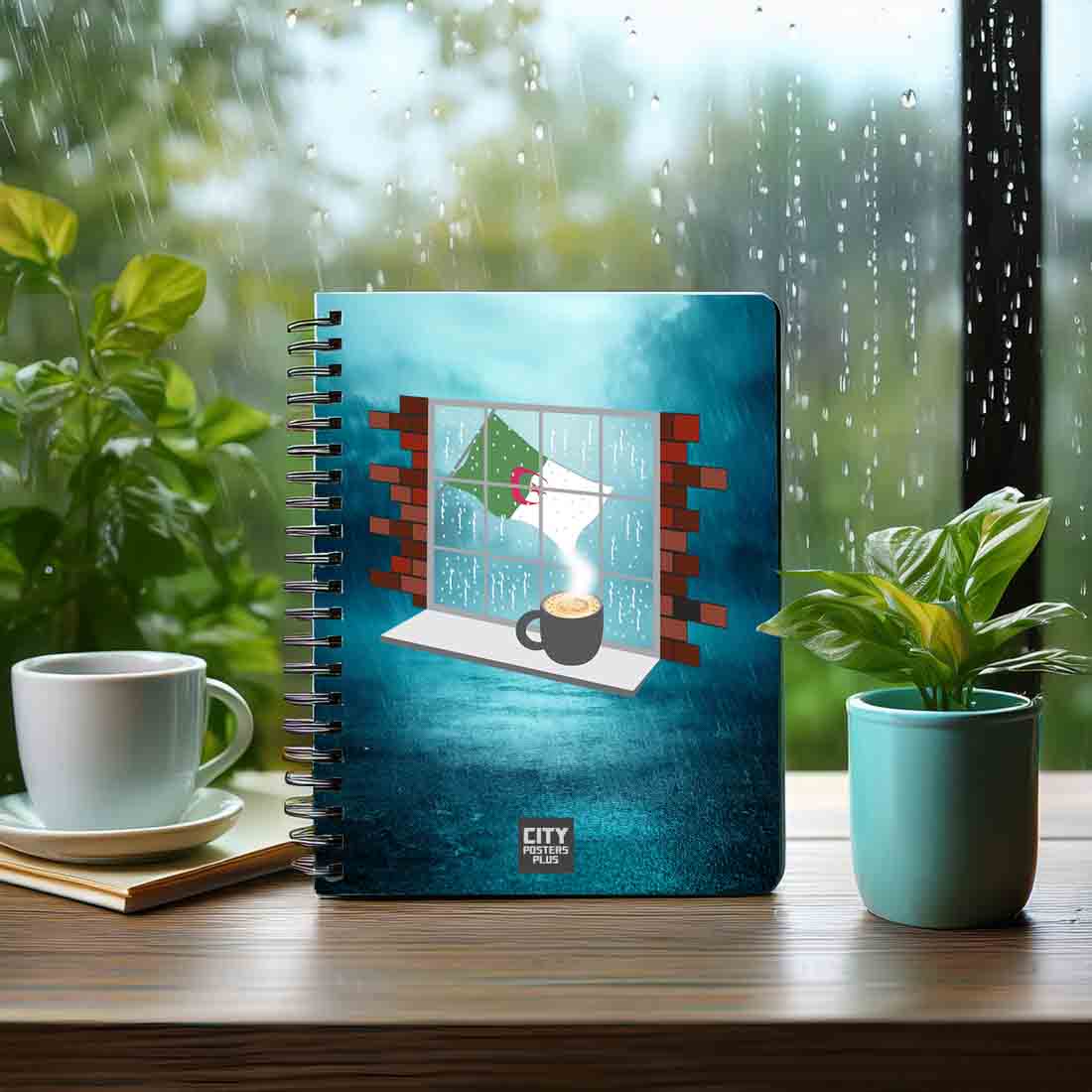 Algeria Coffee Rain Notebook
