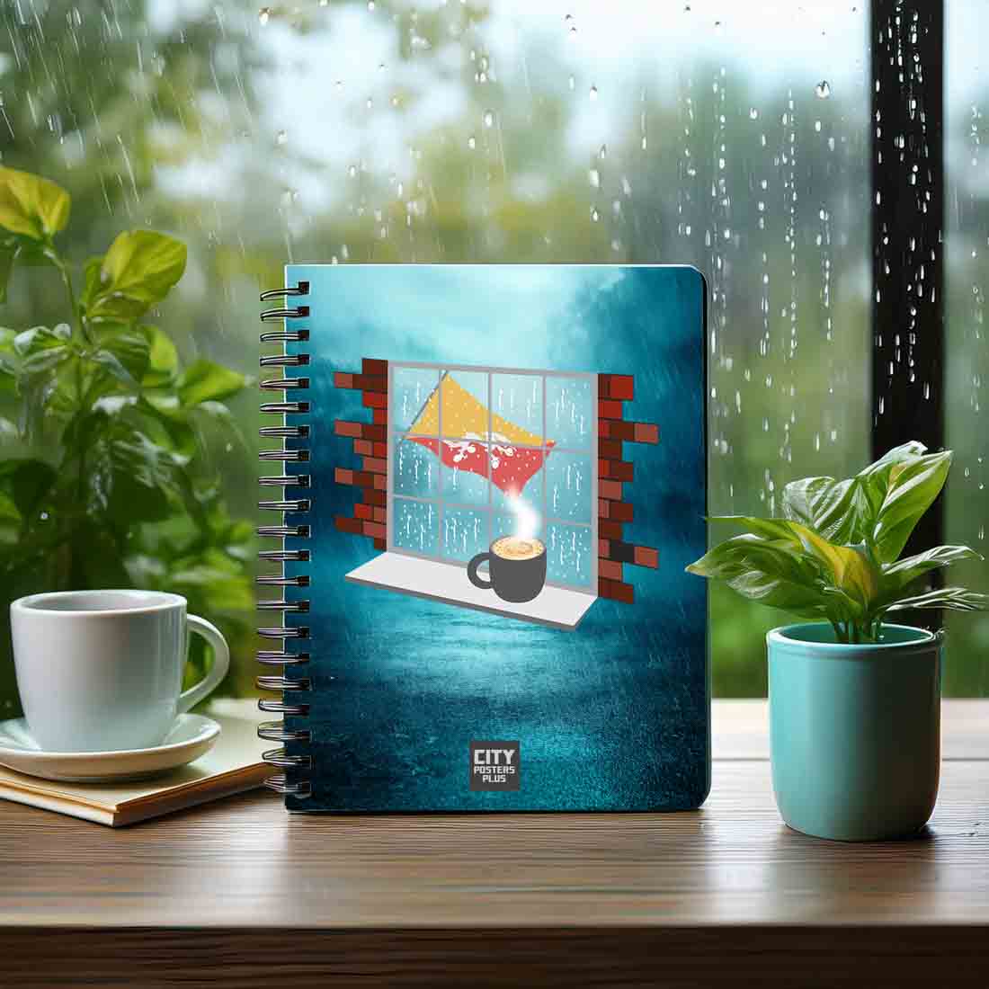 Bhutan Coffee Rain Notebook