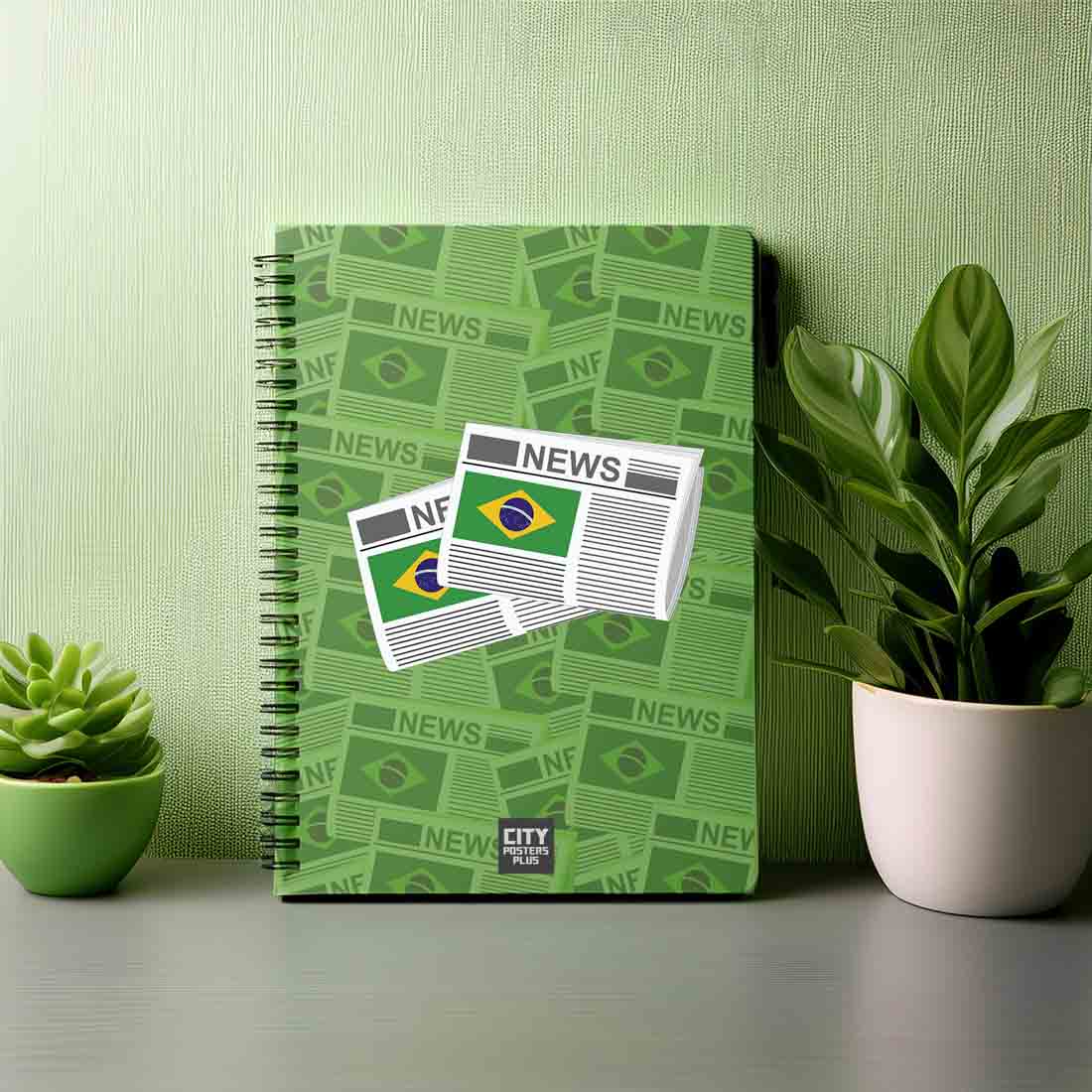 Brazil Newspapers Notebook