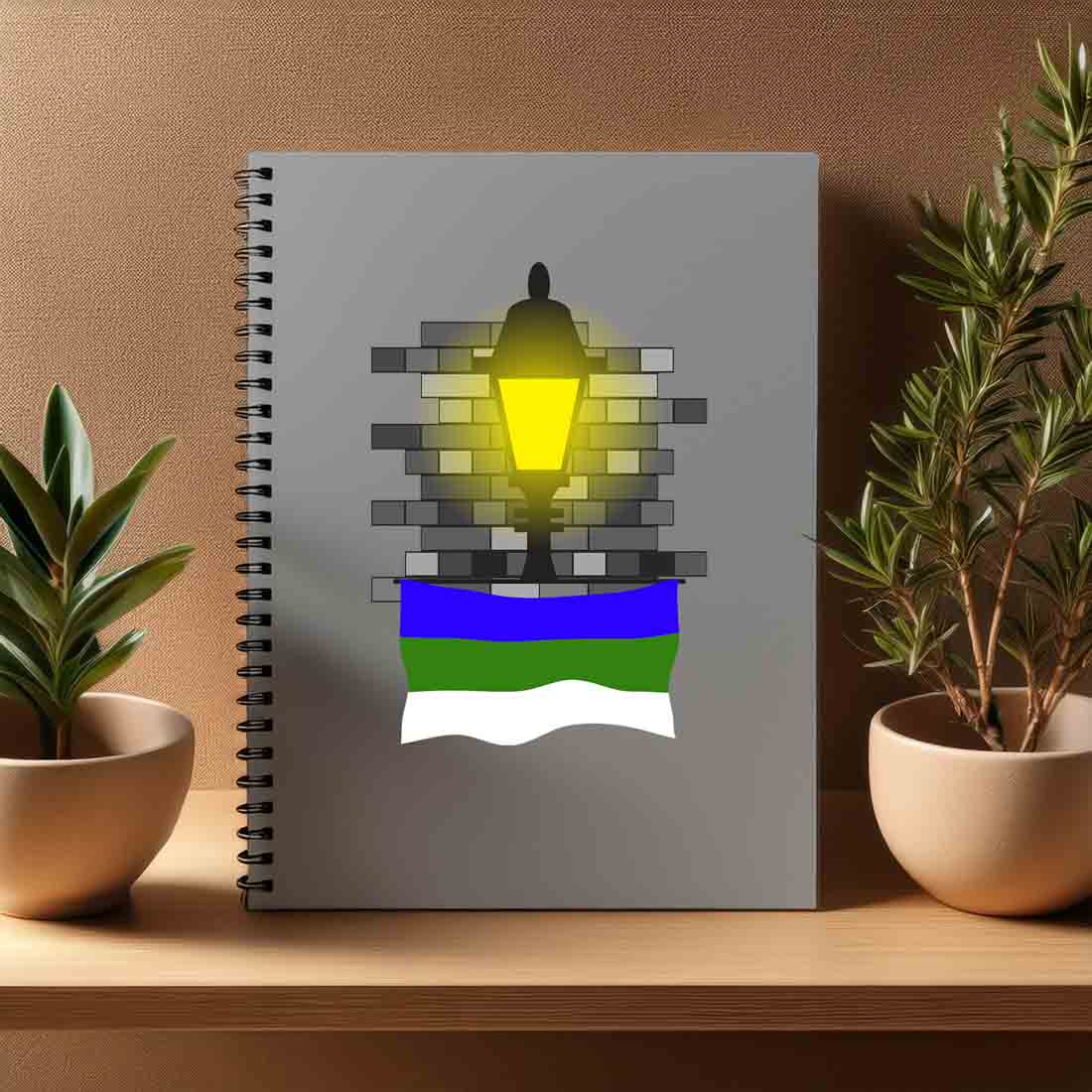 Komi  Street Lamp Bricks Notebook