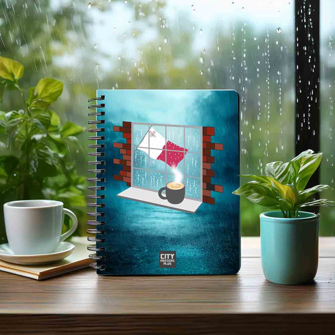 Malta Coffee Rain Notebook