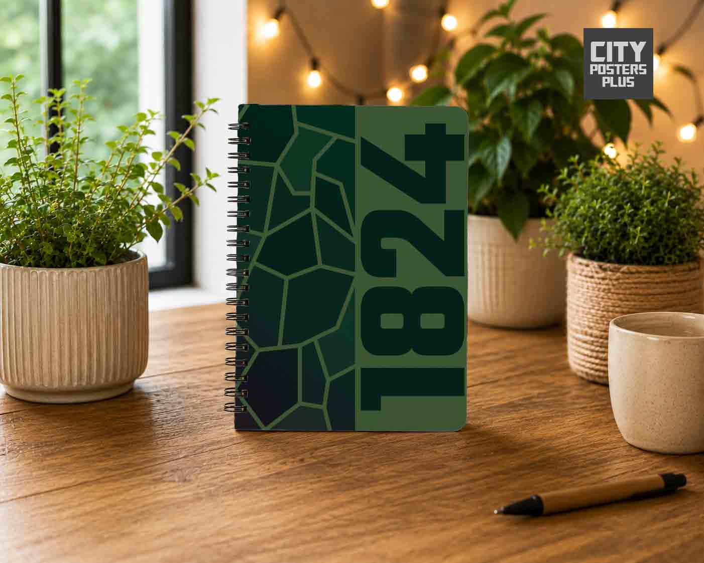 Notebook Plus One 1824 Year Notebook (Olive Green)