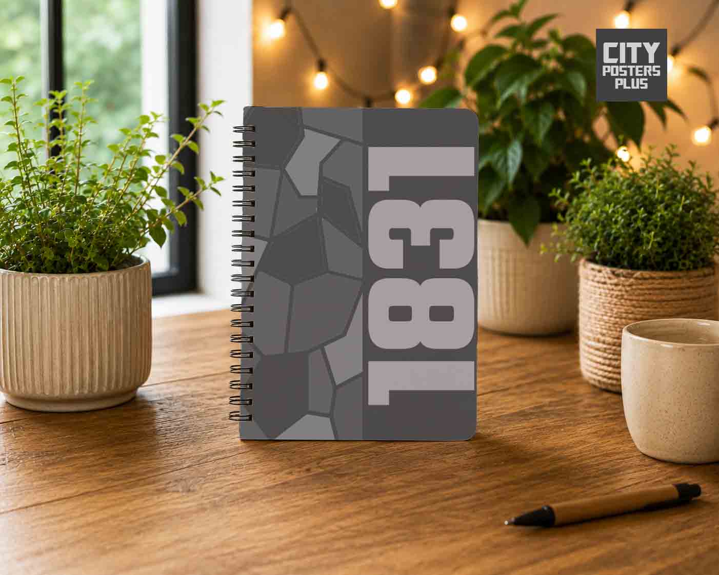 Notebook Plus One 1831 Year Notebook (Charcoal Grey)