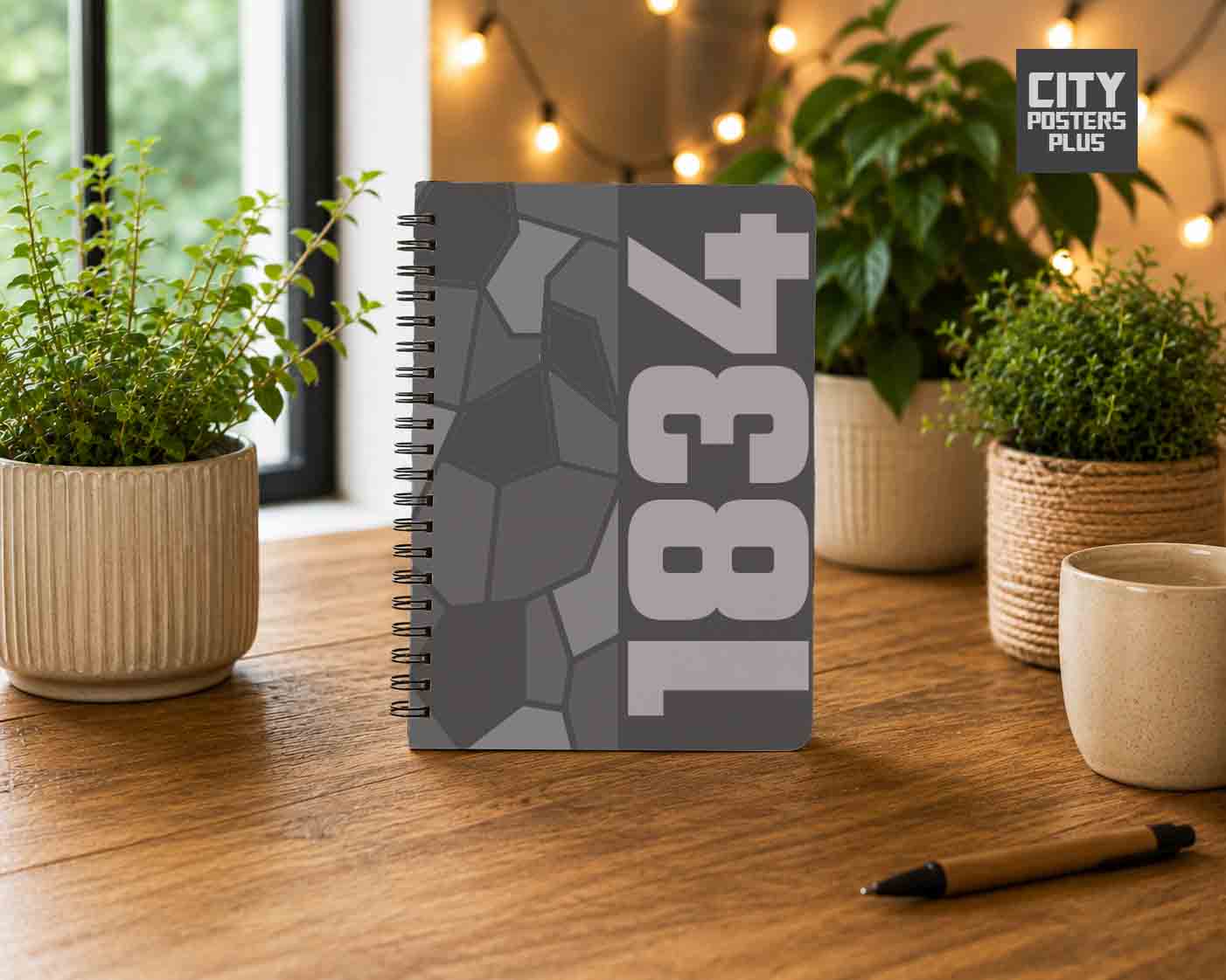 Notebook Plus One 1834 Year Notebook (Charcoal Grey)