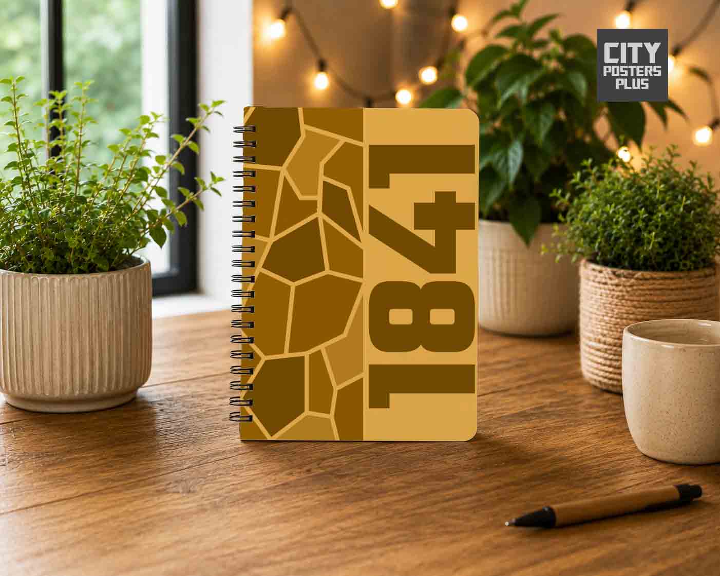 Notebook Plus One 1841 Year Notebook (Golden Yellow)