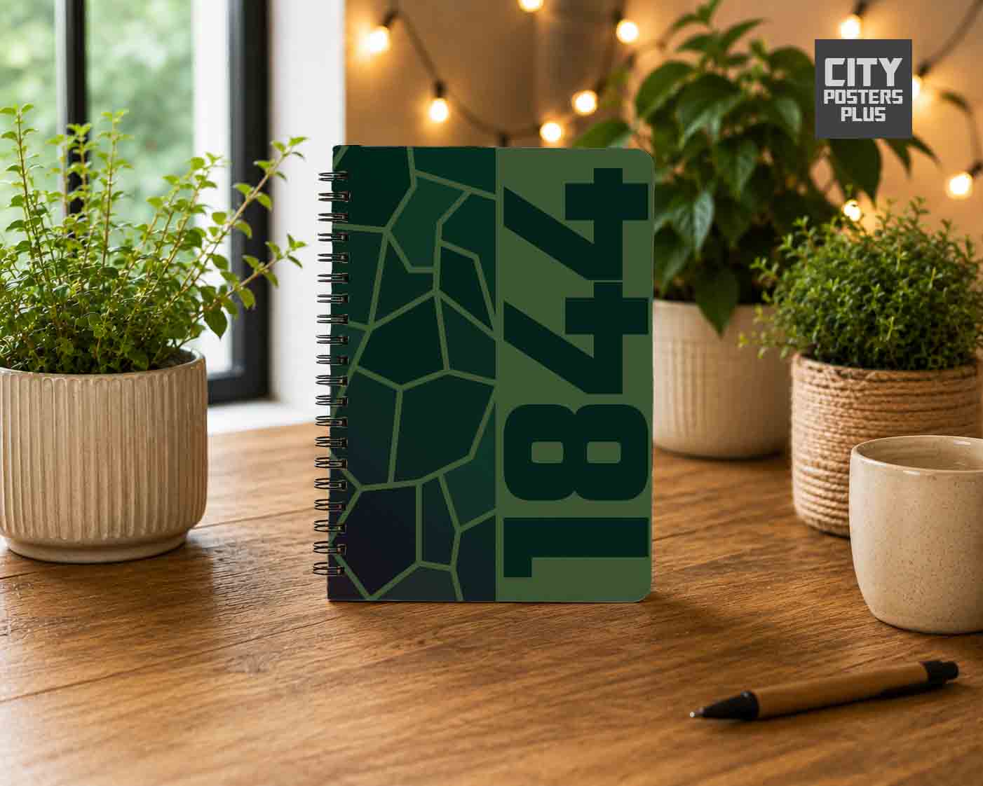 Notebook Plus One 1844 Year Notebook (Olive Green)