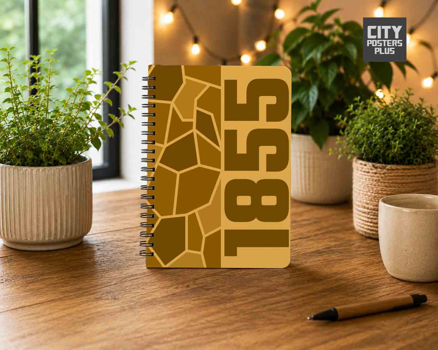 Notebook Plus One 1855 Year Notebook (Golden Yellow)
