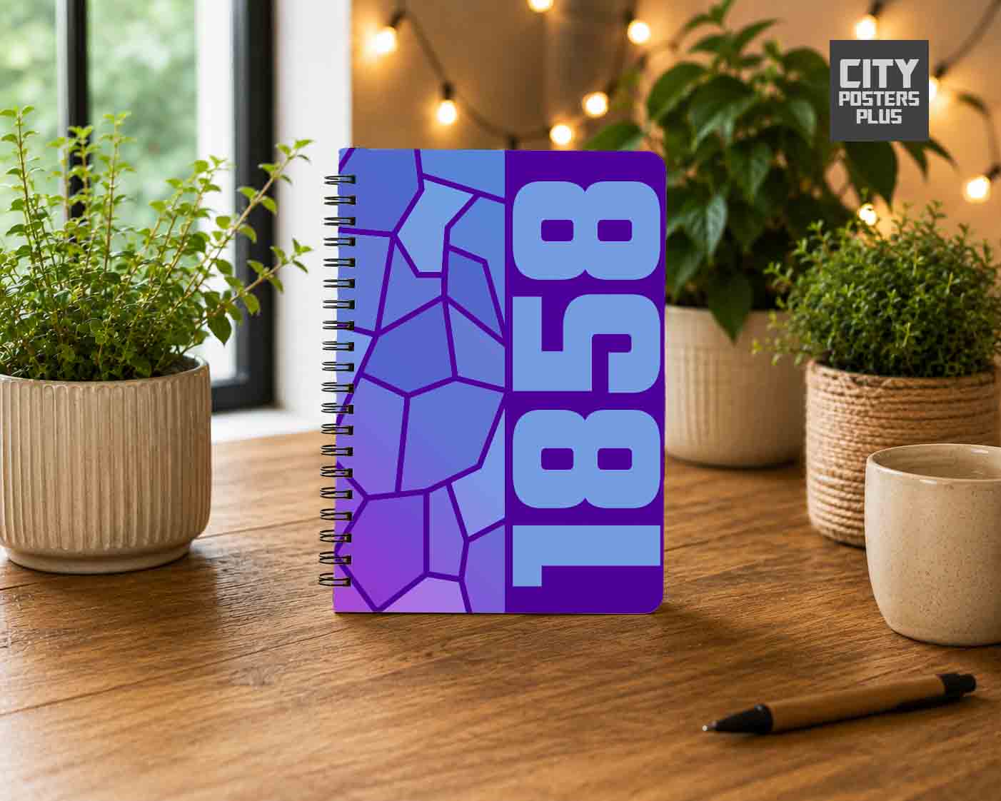 Notebook Plus One 1858 Year Notebook (Purple)