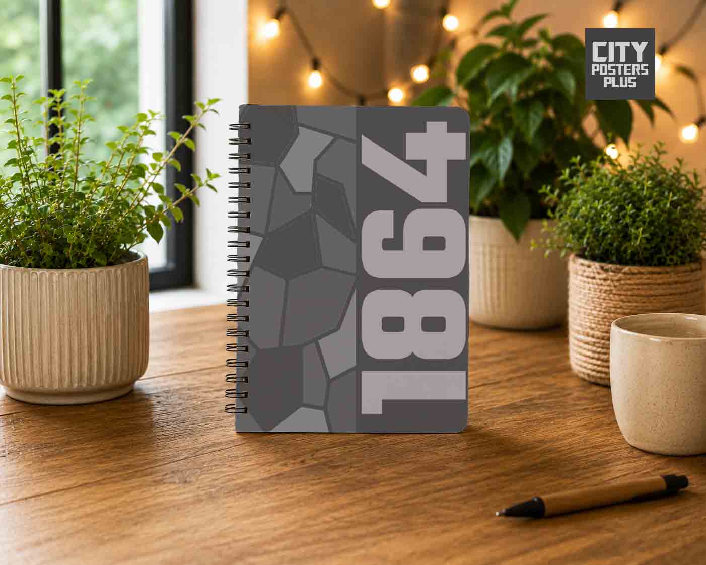 Notebook Plus One 1864 Year Notebook (Charcoal Grey)