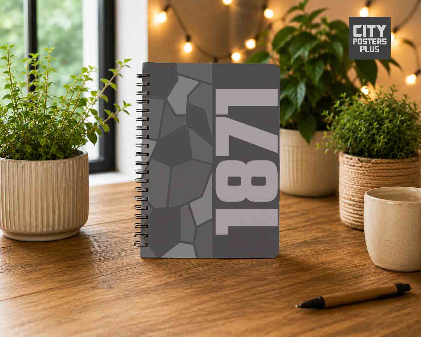 Notebook Plus One 1871 Year Notebook (Charcoal Grey)