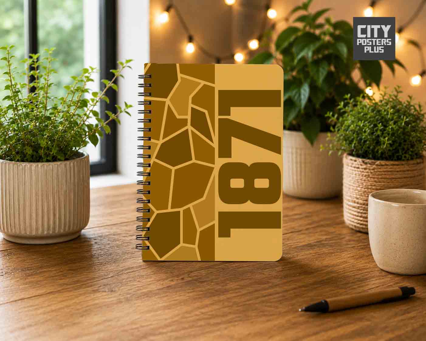 Notebook Plus One 1871 Year Notebook (Golden Yellow)