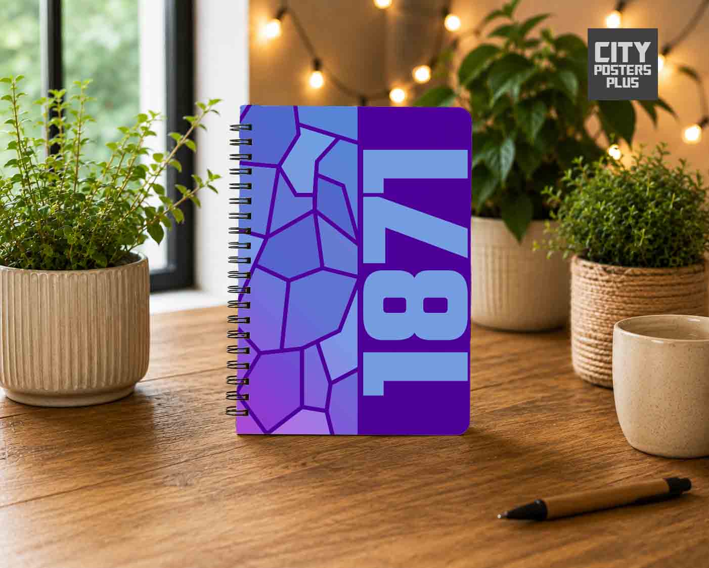 Notebook Plus One 1871 Year Notebook (Purple)