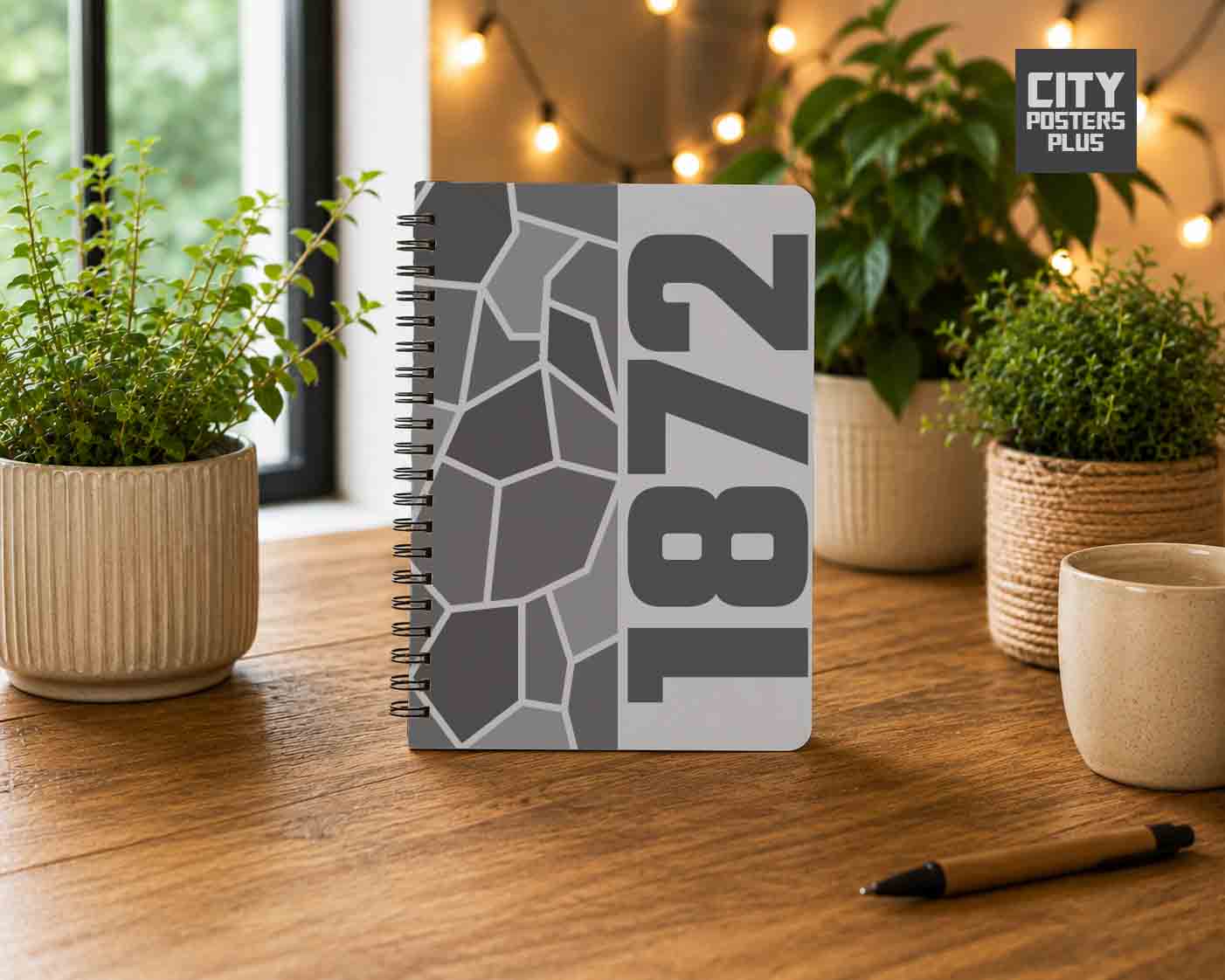 Notebook Plus One 1872 Year Notebook (Melange Grey)