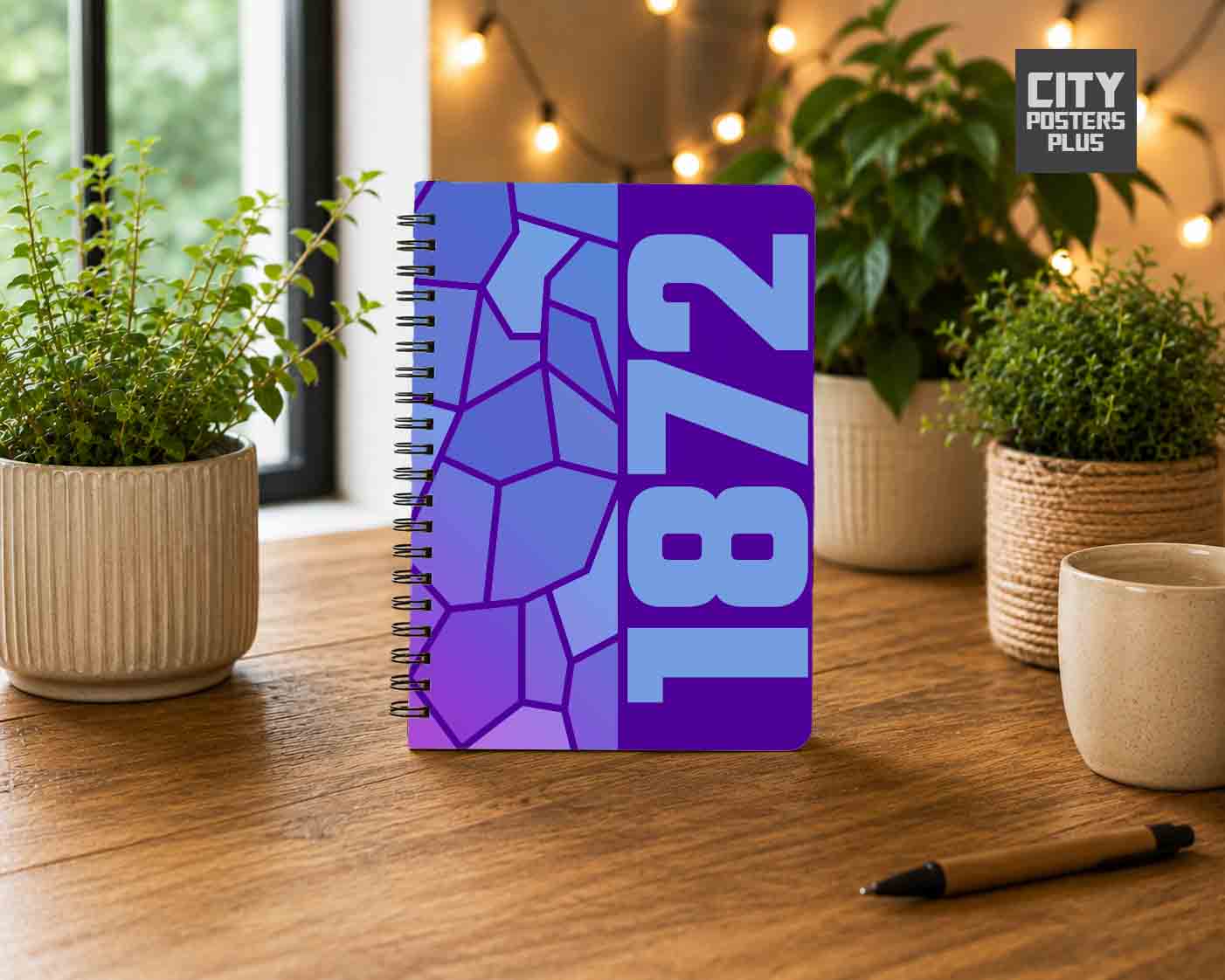 Notebook Plus One 1872 Year Notebook (Purple)