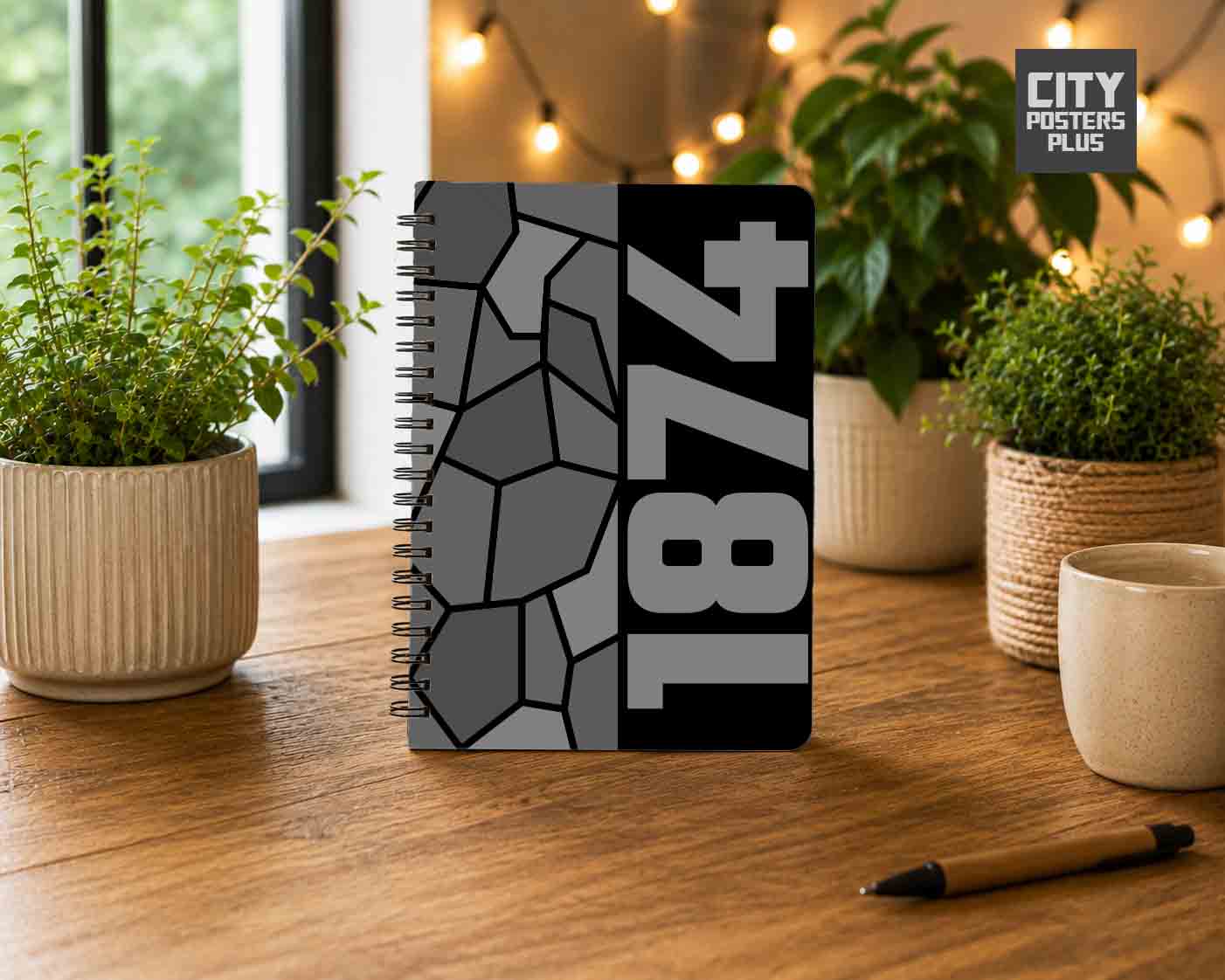 Notebook Plus One 1874 Year Notebook (Black)