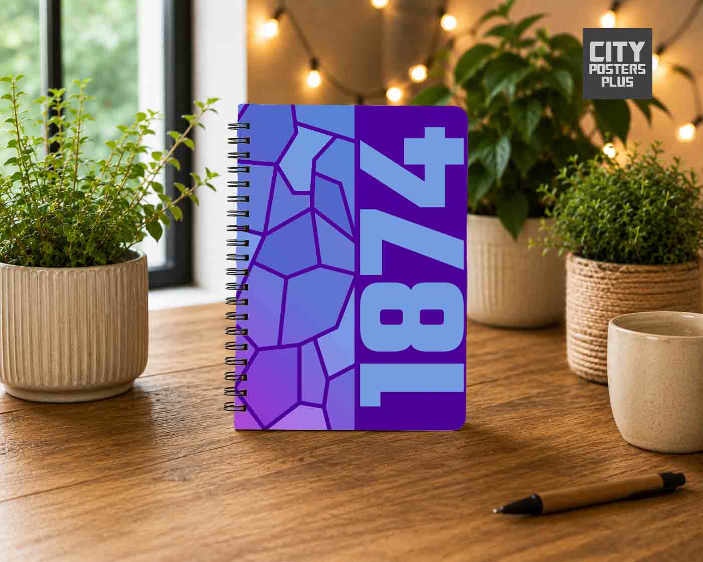 Notebook Plus One 1874 Year Notebook (Purple)