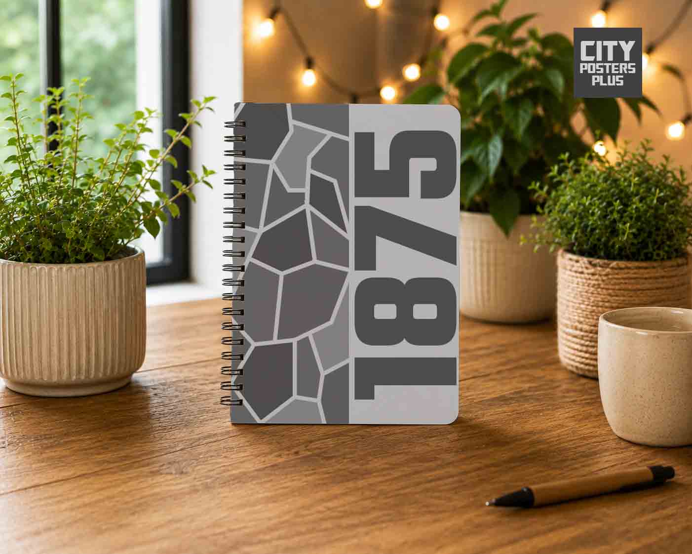 Notebook Plus One 1875 Year Notebook (Melange Grey)
