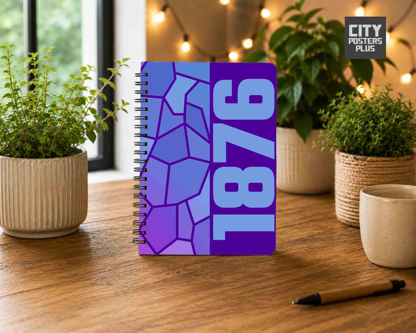 Notebook Plus One 1876 Year Notebook (Purple)