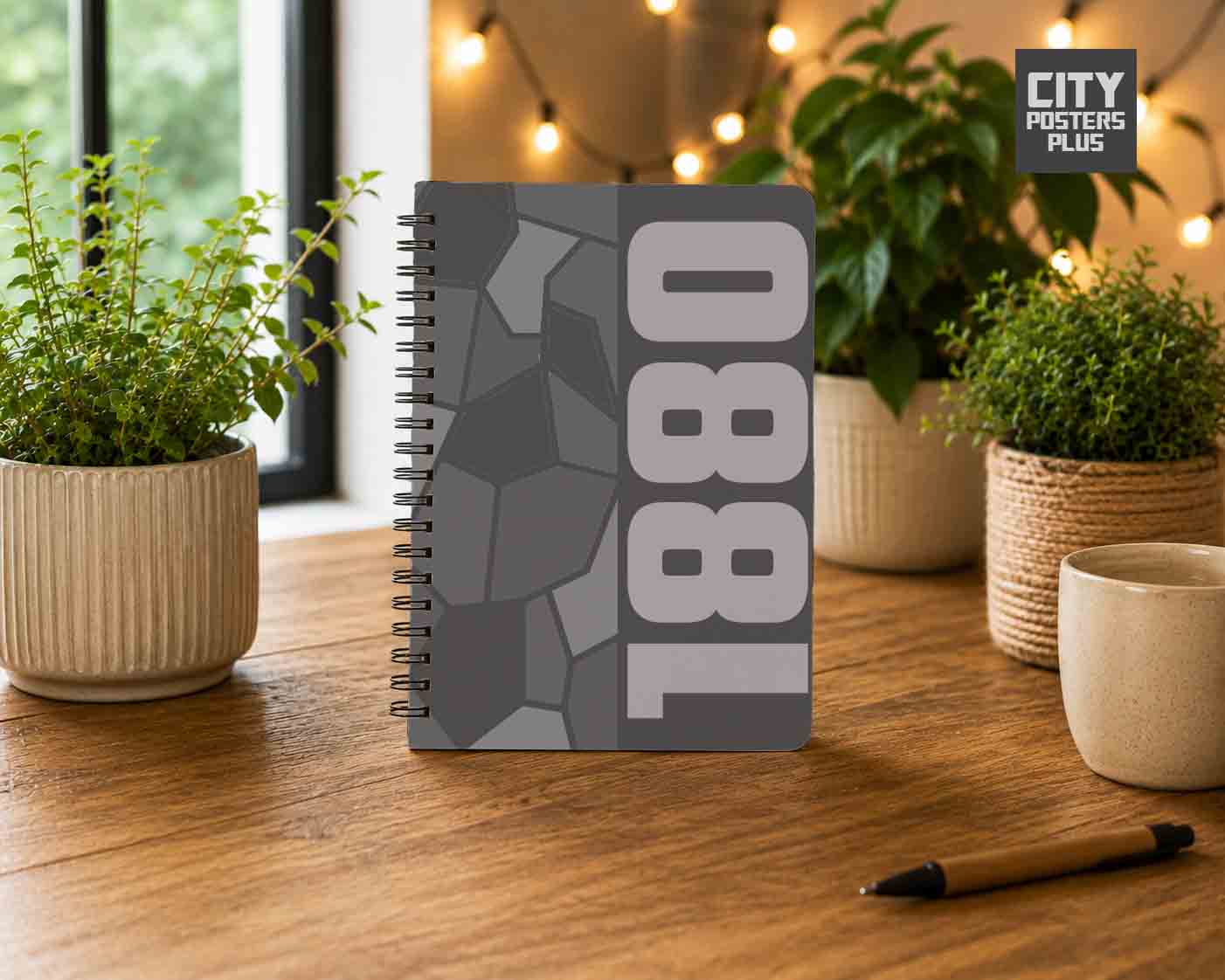 Notebook Plus One 1880 Year Notebook (Charcoal Grey)