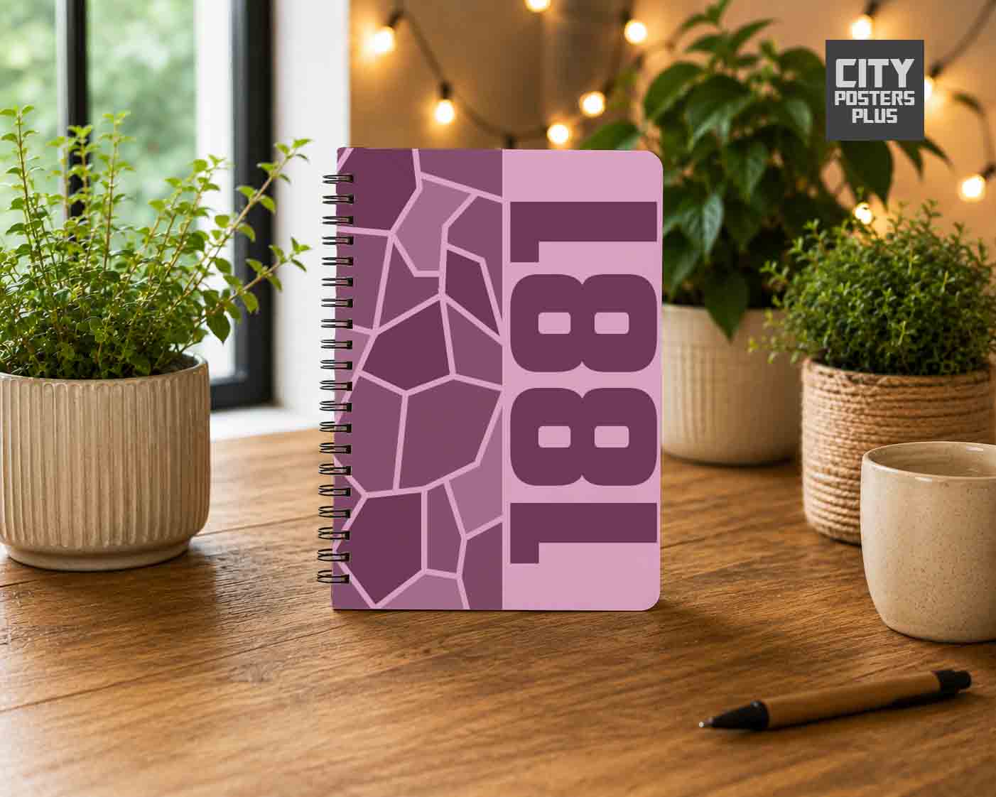 Notebook Plus One 1881 Year Notebook (Light Pink)