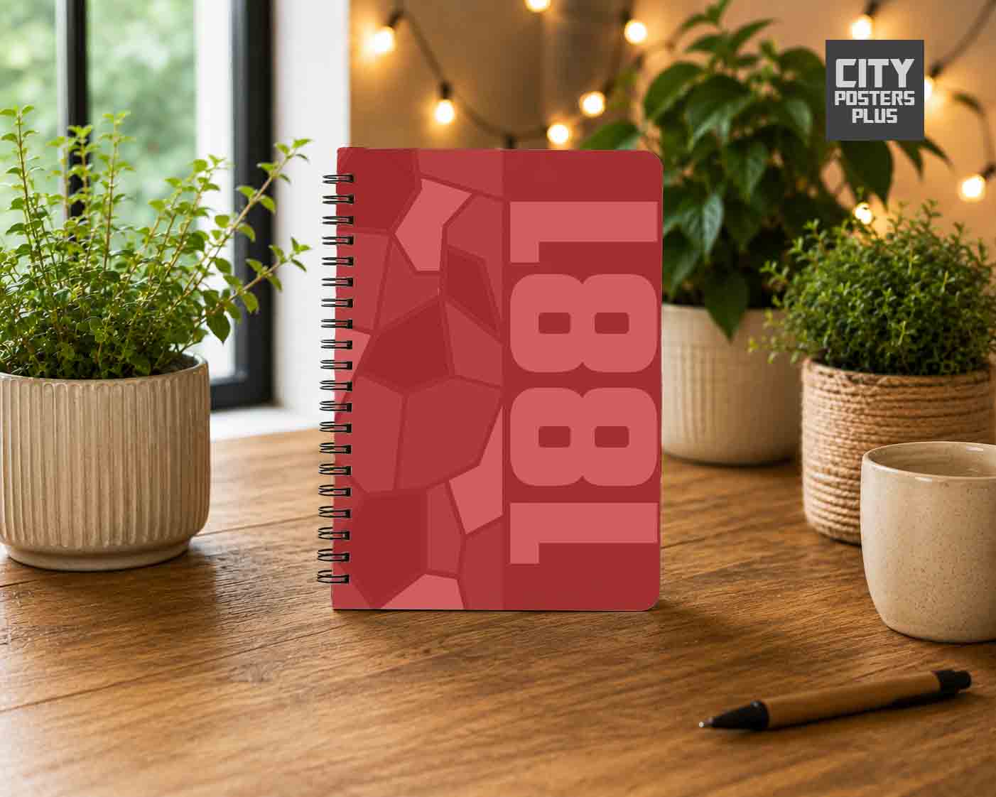 Notebook Plus One 1881 Year Notebook (Red)