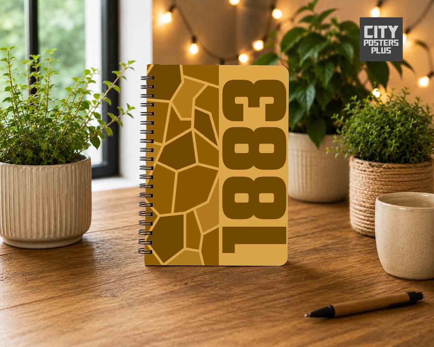 Notebook Plus One 1883 Year Notebook (Golden Yellow)