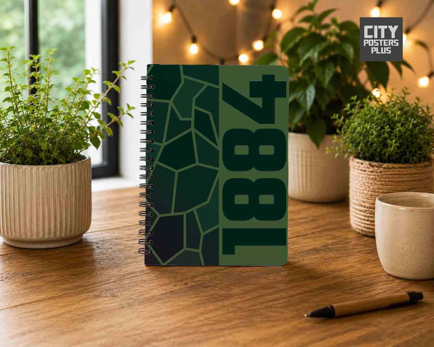Notebook Plus One 1884 Year Notebook (Olive Green)