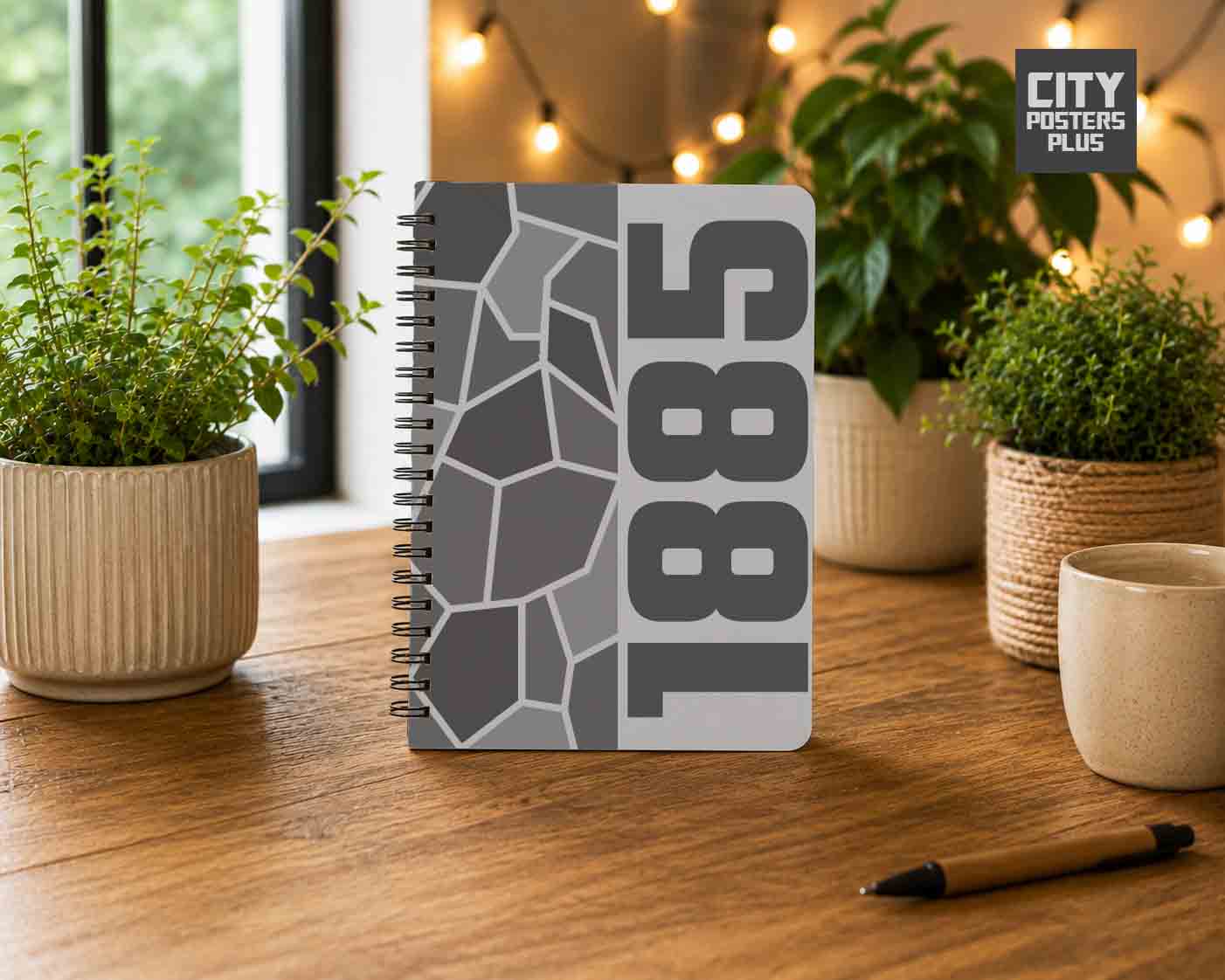 Notebook Plus One 1885 Year Notebook (Melange Grey)
