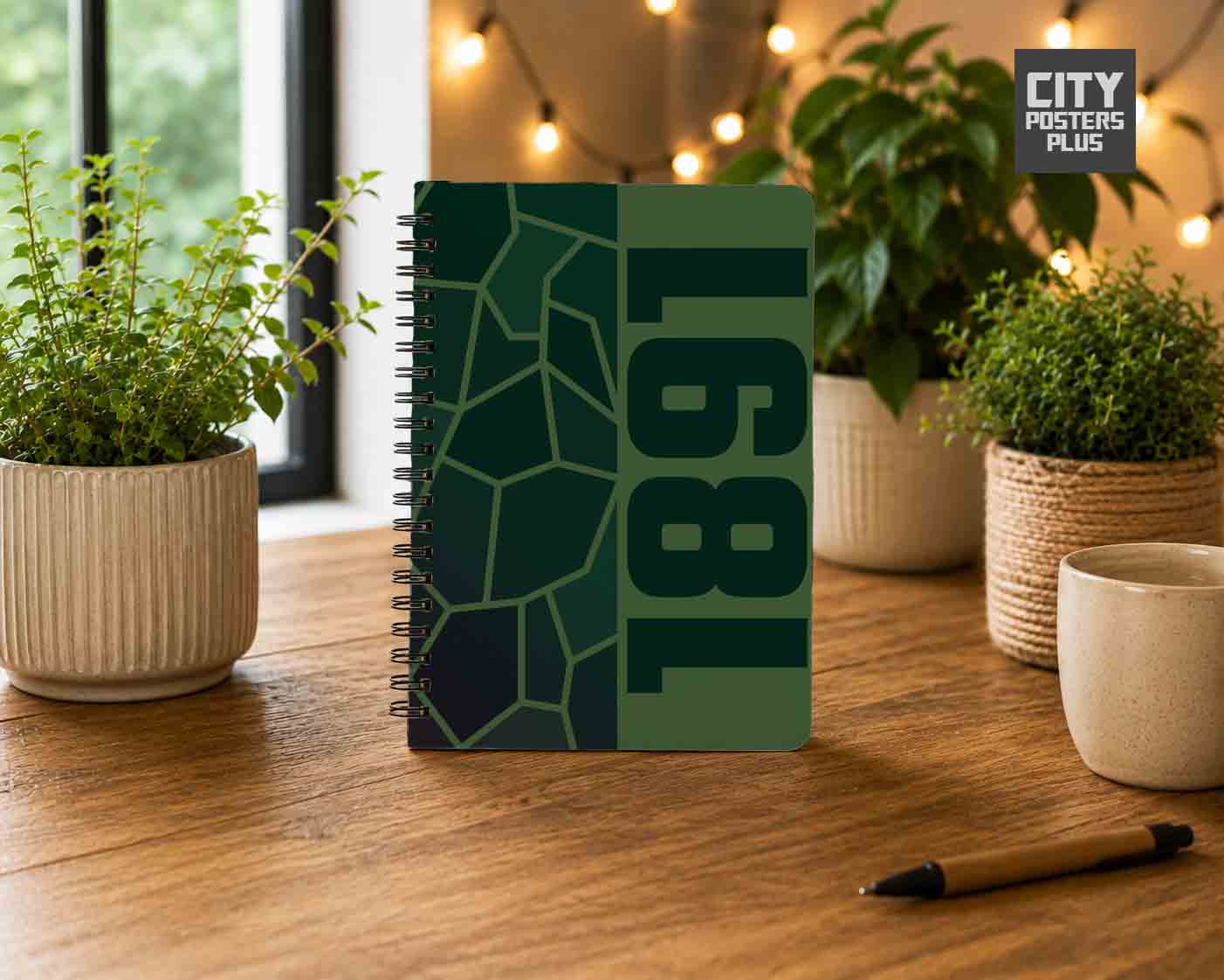 Notebook Plus One 1891 Year Notebook (Olive Green)