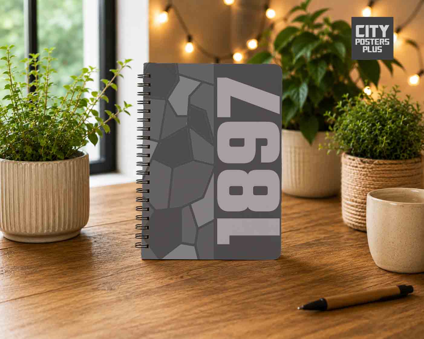 Notebook Plus One 1897 Year Notebook (Charcoal Grey)