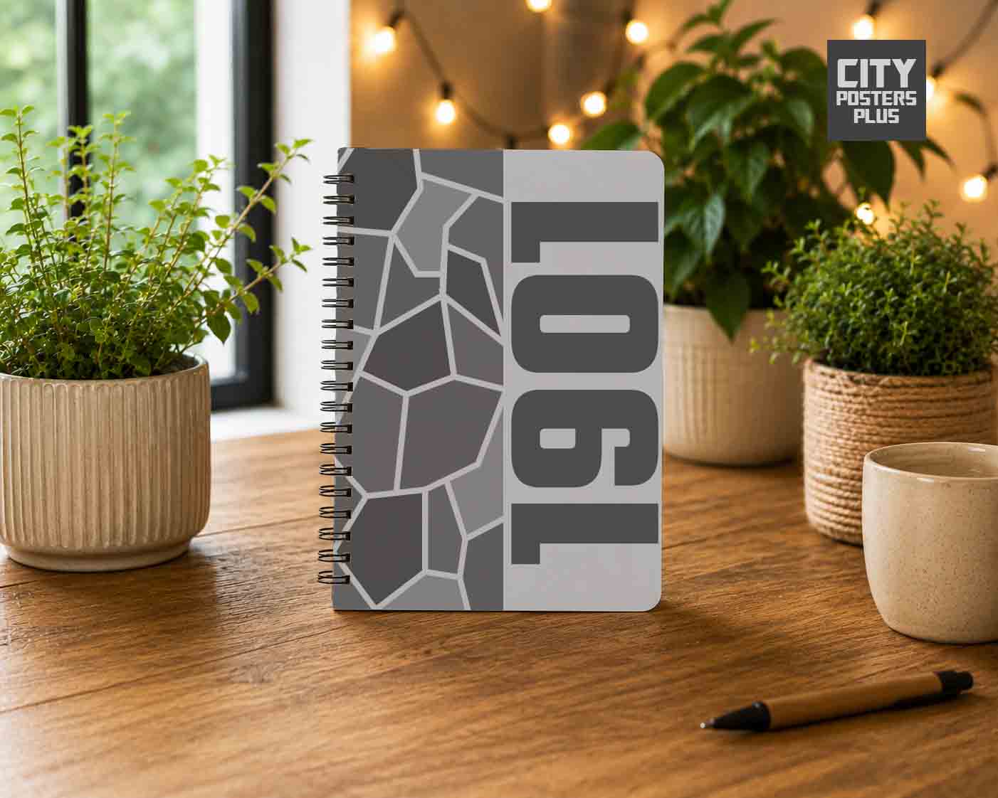 Notebook Plus One 1901 Year Notebook (Melange Grey)