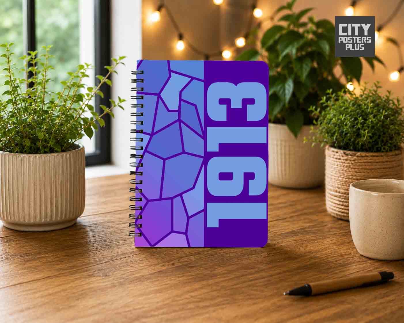 Notebook Plus One 1913 Year Notebook (Purple)