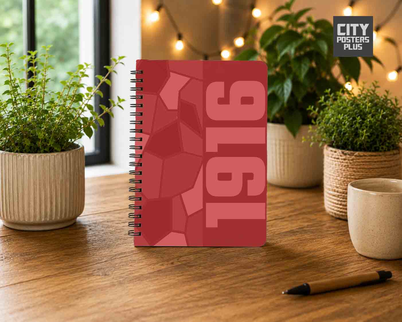 Notebook Plus One 1916 Year Notebook (Red)