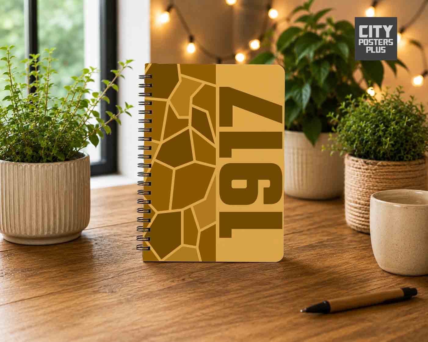 Notebook Plus One 1917 Year Notebook (Golden Yellow)