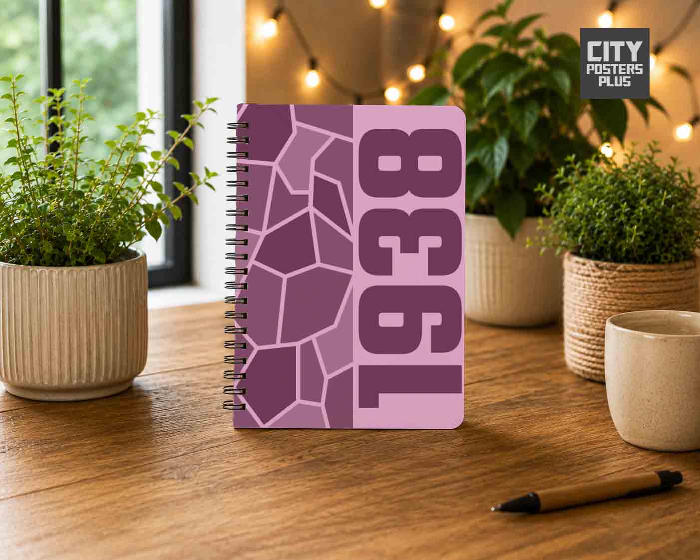 Notebook Plus One 1938 Year Notebook (Light Pink)