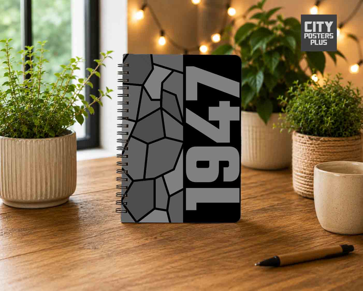 Notebook Plus One 1947 Year Notebook (Black)