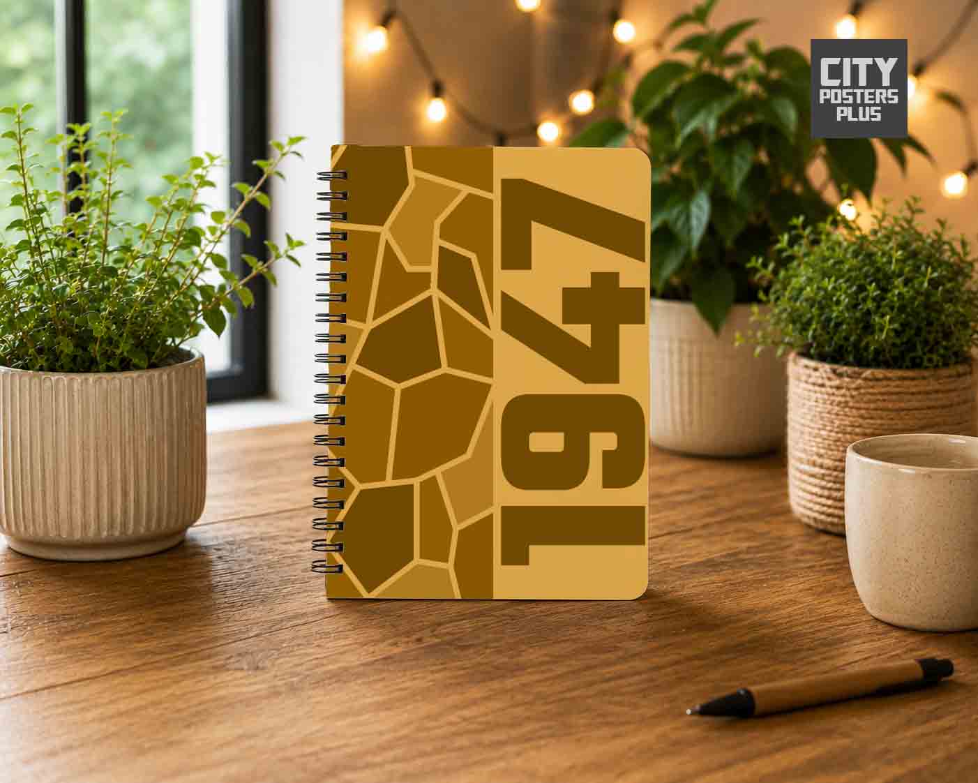 Notebook Plus One 1947 Year Notebook (Golden Yellow)