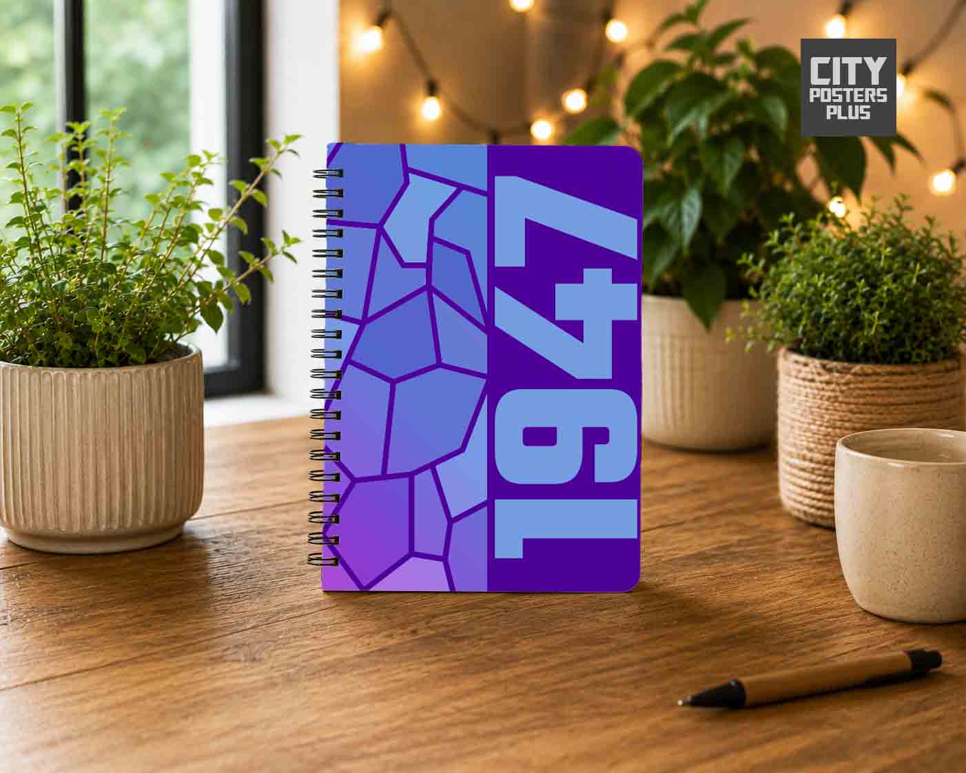 Notebook Plus One 1947 Year Notebook (Purple)