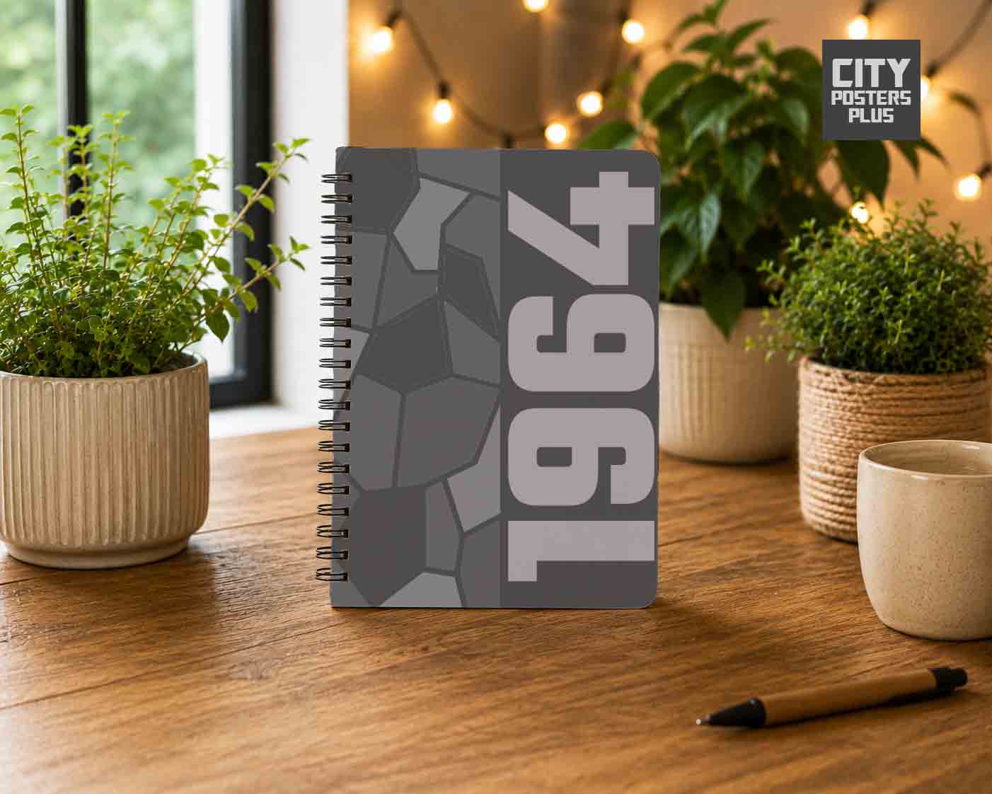 Notebook Plus One 1964 Year Notebook (Charcoal Grey)