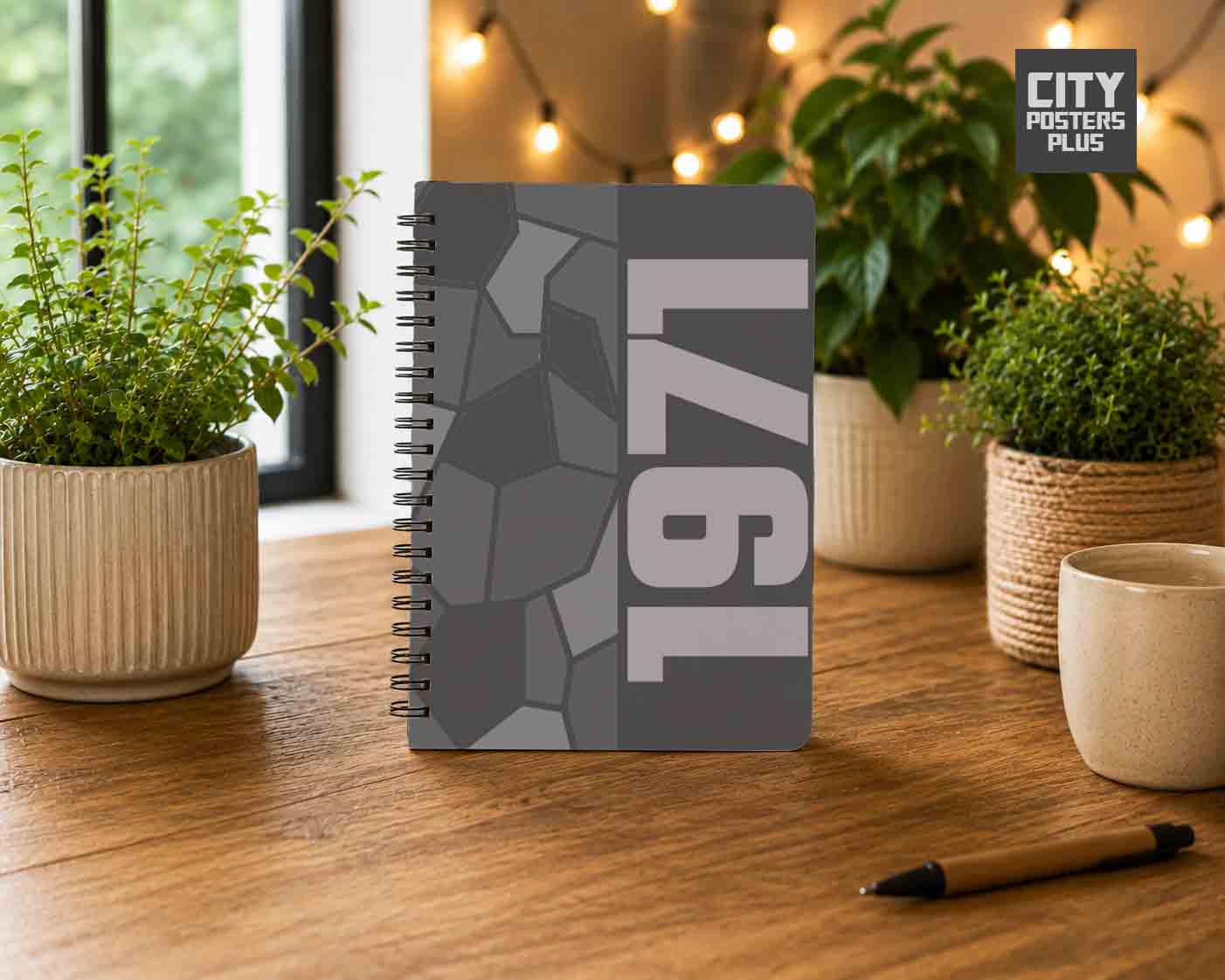 Notebook Plus One 1971 Year Notebook (Charcoal Grey)
