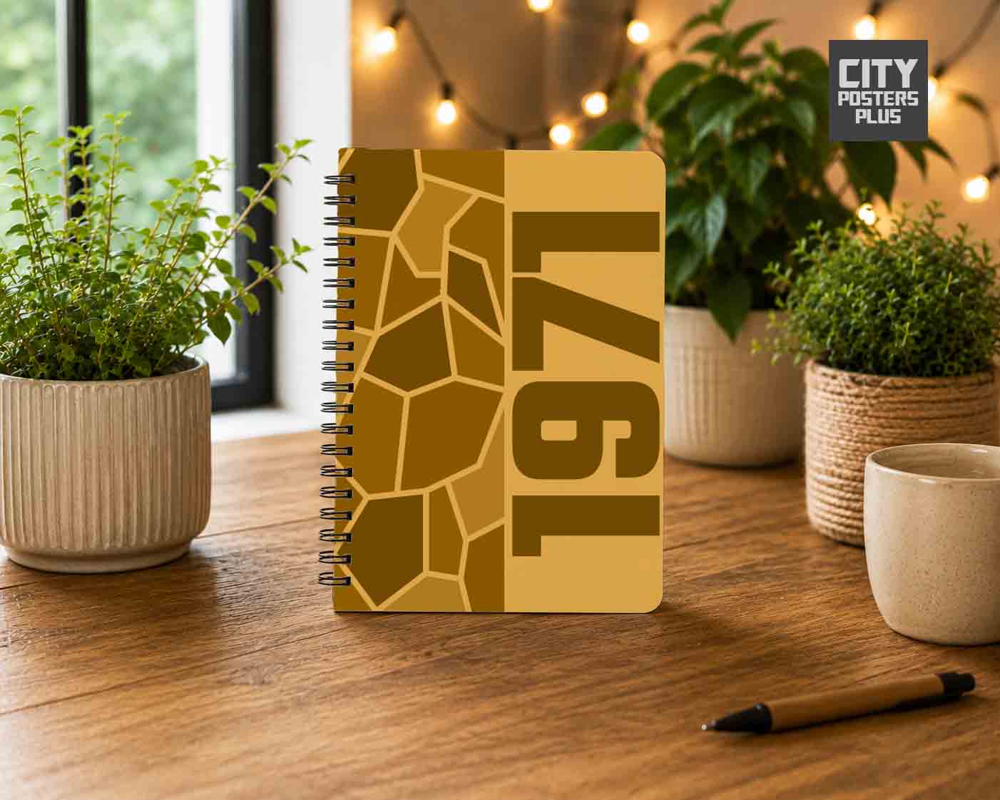Notebook Plus One 1971 Year Notebook (Golden Yellow)