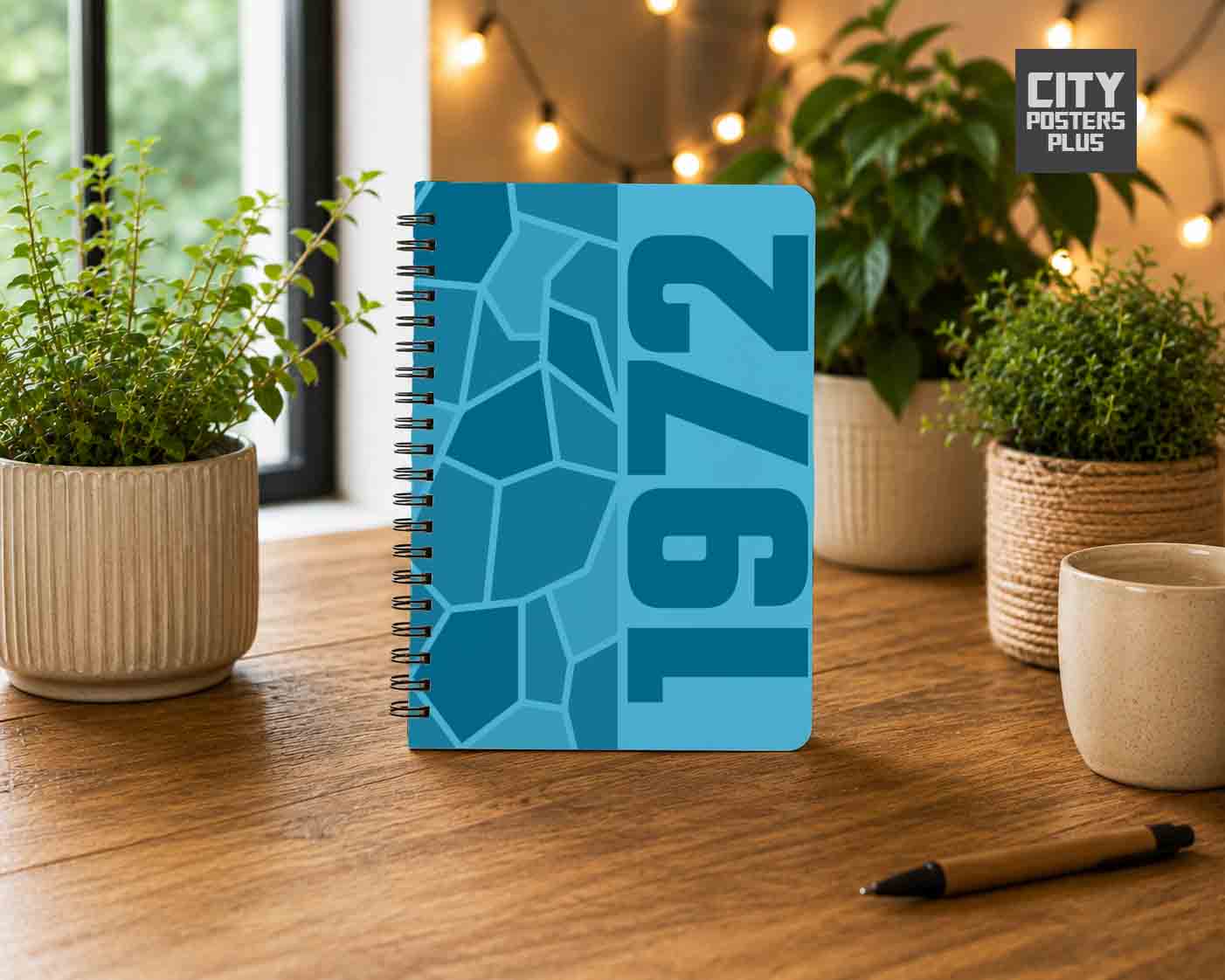 Notebook Plus One 1972 Year Notebook (Sky Blue)