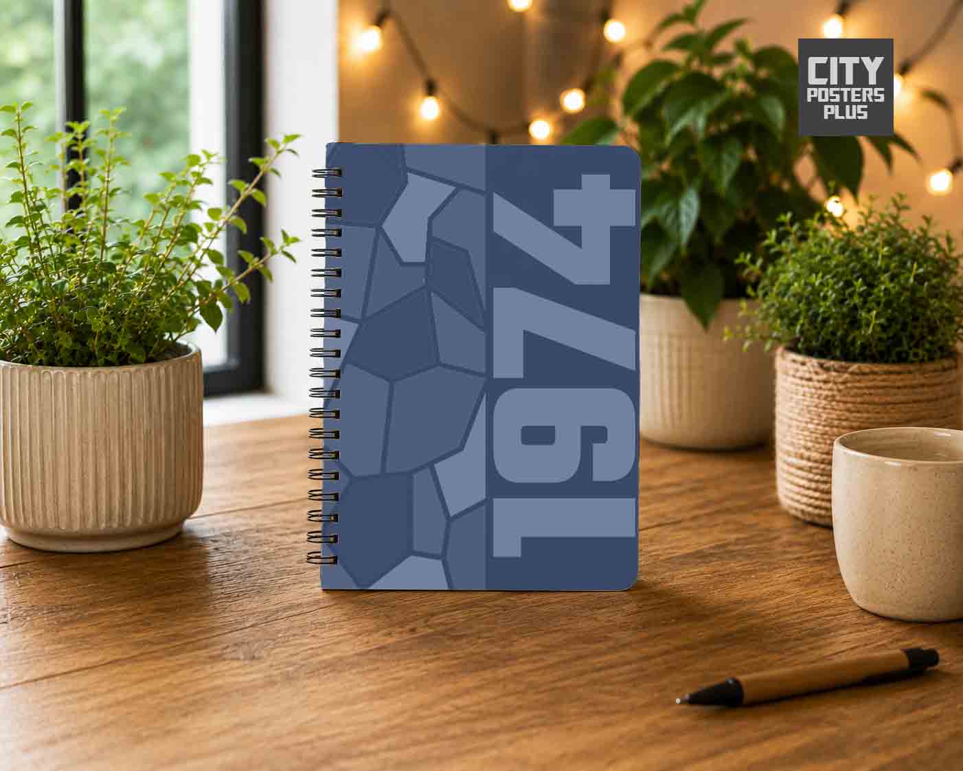 Notebook Plus One 1974 Year Notebook (Navy Blue)