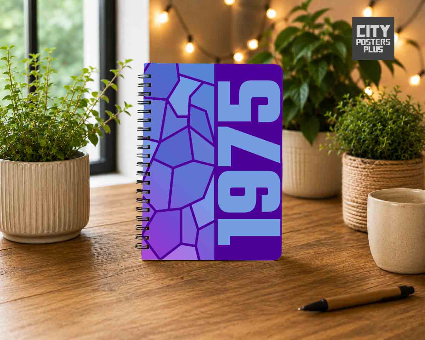 Notebook Plus One 1975 Year Notebook (Purple)