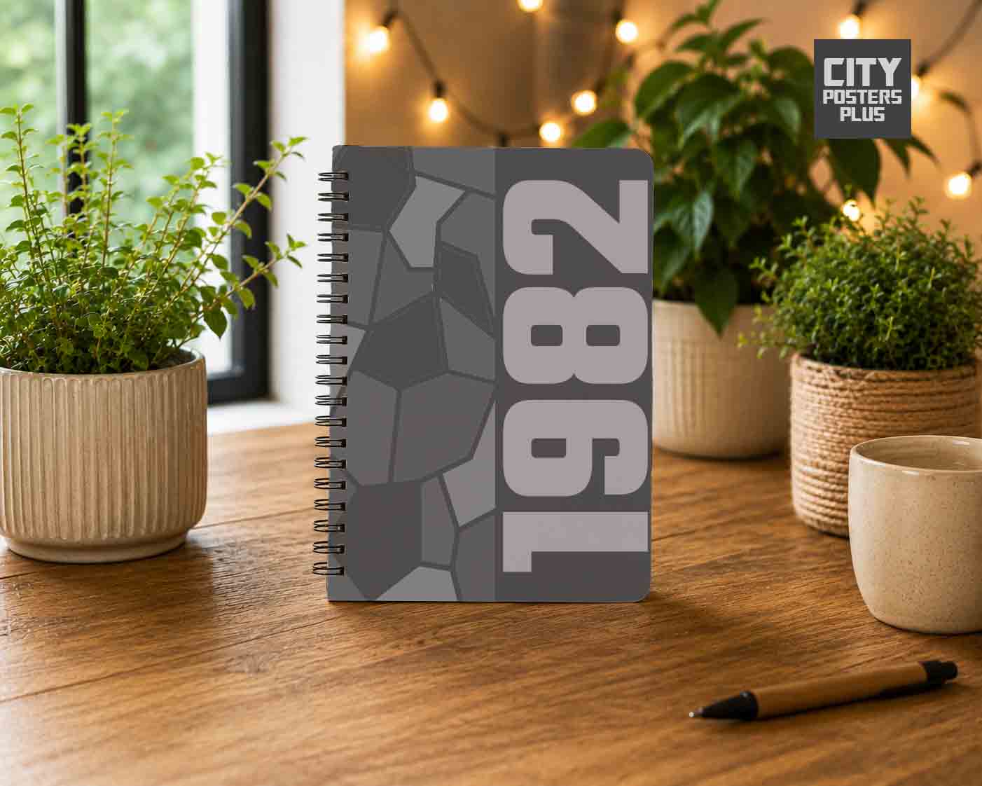 Notebook Plus One 1982 Year Notebook (Charcoal Grey)