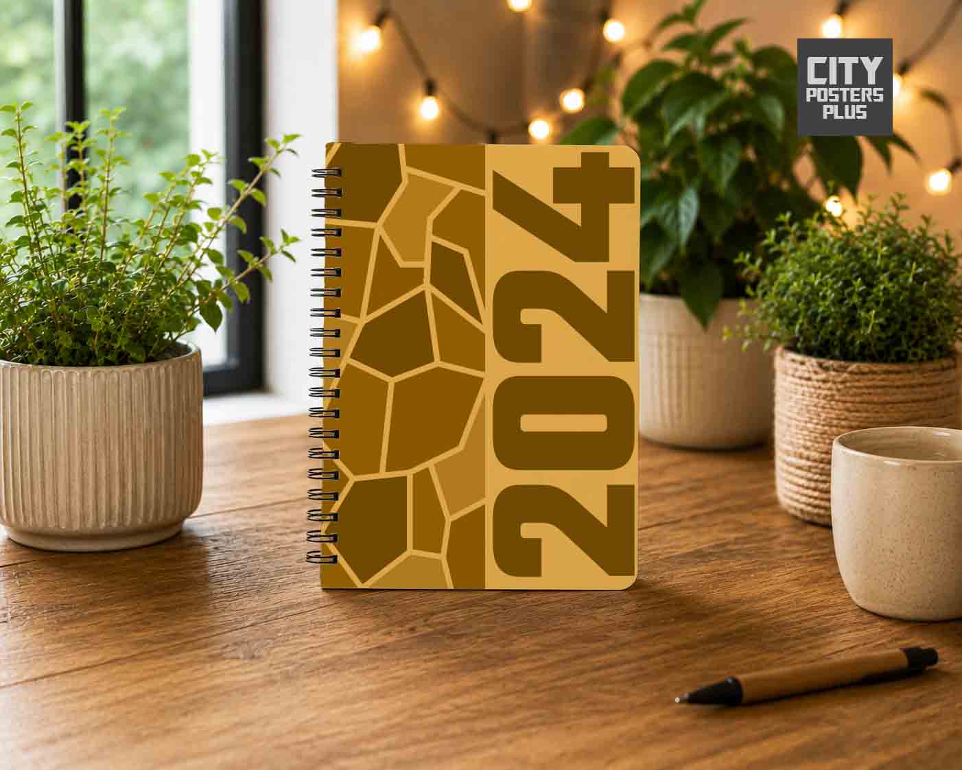Notebook Plus One 2024 Year Notebook (Golden Yellow)